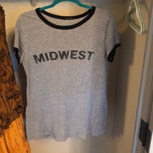 Grey “Midwest” Tee